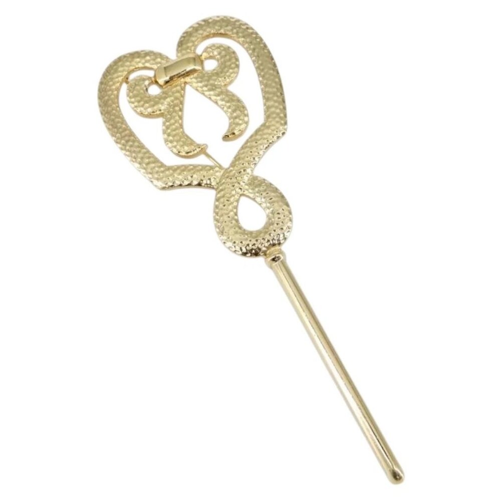 Christian Dior Brooch metal Gold Auth